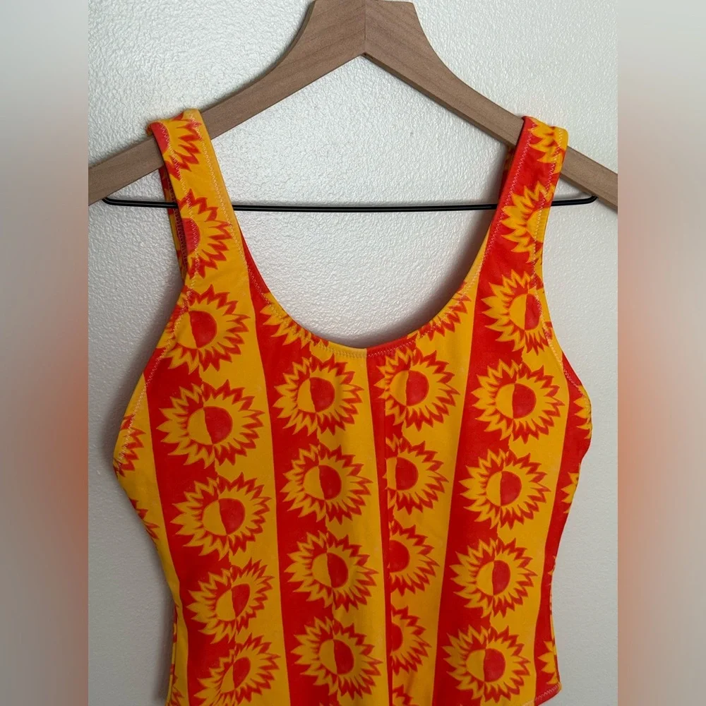 FREE PEOPLE It's Now Cool The Showtime Printed One-Piece Swimsuit